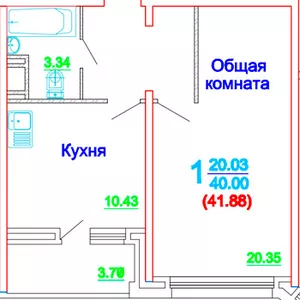 однокомнатная квартира