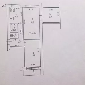 2-х ком квартира в Ростове