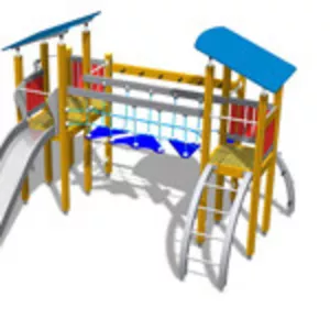 Детские площадки,  домики,  качели,  горки 
