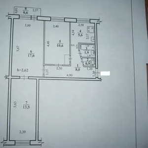 Продам 3-х комнатную квартиру