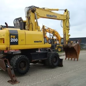 KOMATSU PW 200 - 7 H- колесный экскаватор