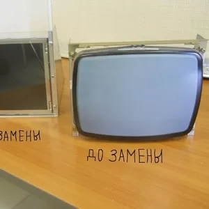 Замена мониторов ЭЛТ CRT на LCD TFT ЖКИ на системах ЧПУ станков.