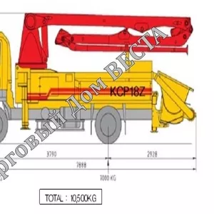 Автобетононасос KCP20ZX (18 м) 2014 года