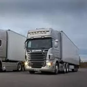 Доставим ваш Полуприцеп 2-мя тягачами Scania