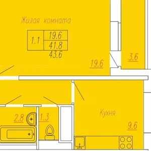 Продается 1-ком квартира в новостройке