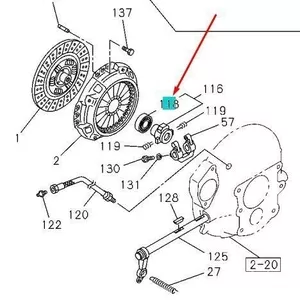 Муфта выключения сцепления в сборе Isuzu Bogdan