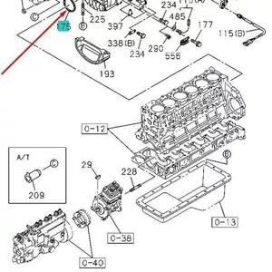 Сальник коленвала передний Isuzu NQR-71,  NQR-75