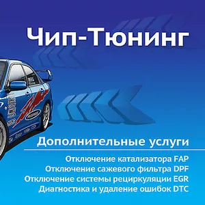 Удаление катализатора  DPF,  FAP EGR .ЧИП ТЮНИНГ