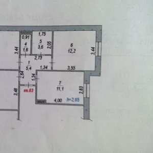 3-х комнатная квартира