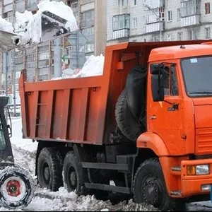 Механизированная уборка и вывоз снега. Новосибирск. Услуги минипогрузч