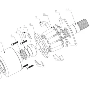 Запчасти и комплектующие для гидронасоса Rexroth A4VSO56