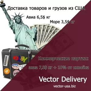 Vector  Доставка товаров и грузов из Сша