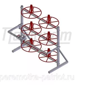 Стеллаж для хранения и размотки бухт кабеля СБ 6-0, 4-30э с МИД 20
