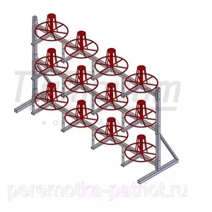 Стеллаж для хранения и размотки бухт кабеля СБ 12-0, 5-30э