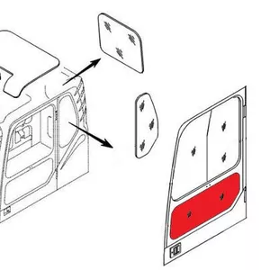 Стекло двери нижнее 11149772 Volvo BL71Plus