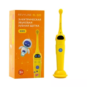 Звуковая щетка Revyline RL 020 Kids в желтом корпусе