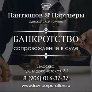 Адвокатская помощь по бaнкpoтству,  юридическое сопровождение