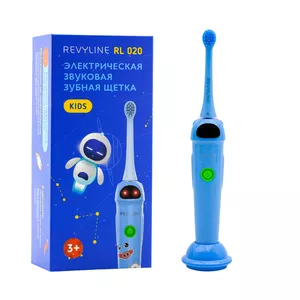 Детская звуковая щетка Revyline RL 020 Kids в голубом цвете