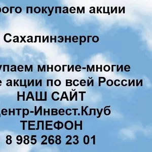 Покупаем акции ПАО Сахалинэнерго и любые другие акции по всей России