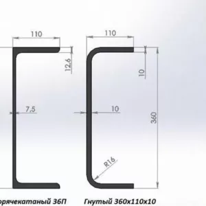 Швеллер 22,  24,  27,  30 ТУ 24.33.20-001-44641208-2020