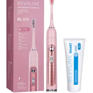 Звуковая щетка Revyline RL 010 Pink и паста Smart