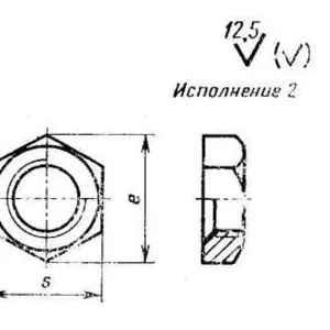 Гайка ГОСТ 15522-70 низкая гайка