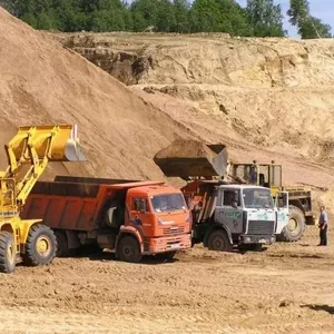 песок,  щебень. отсев,  грунт,  бетон,  пенопласт.